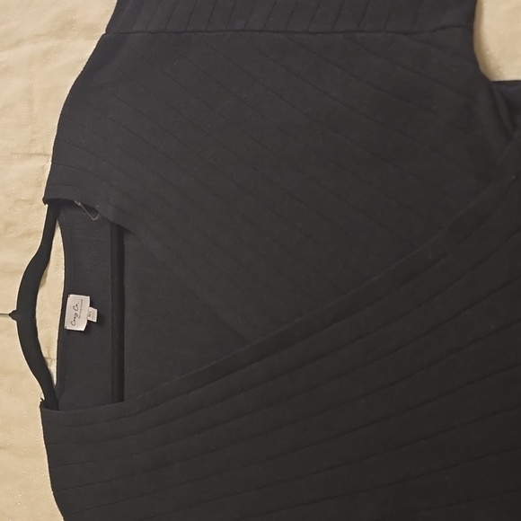 COZY CO. Black wrap sweater. Viscose 55% Poliester 30% Nylon 15% - Picture 14 of 14